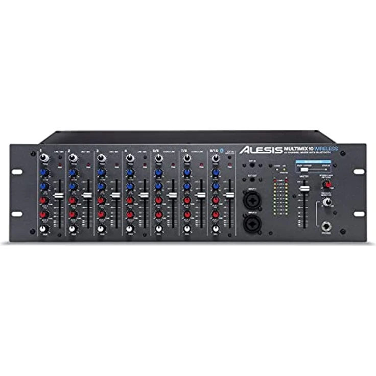 Alesis MultiMix 10 Wireless - 10 Kanal Rackmixer mit Bluetooth Phantomspannung und 2 Band EQ – Bild 3