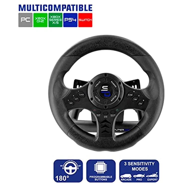 SUBSONIC SV450 Racing Wheel, Schwarz ( Xbox Series, Switch, PS4, Xbox One, PC) – Bild 2