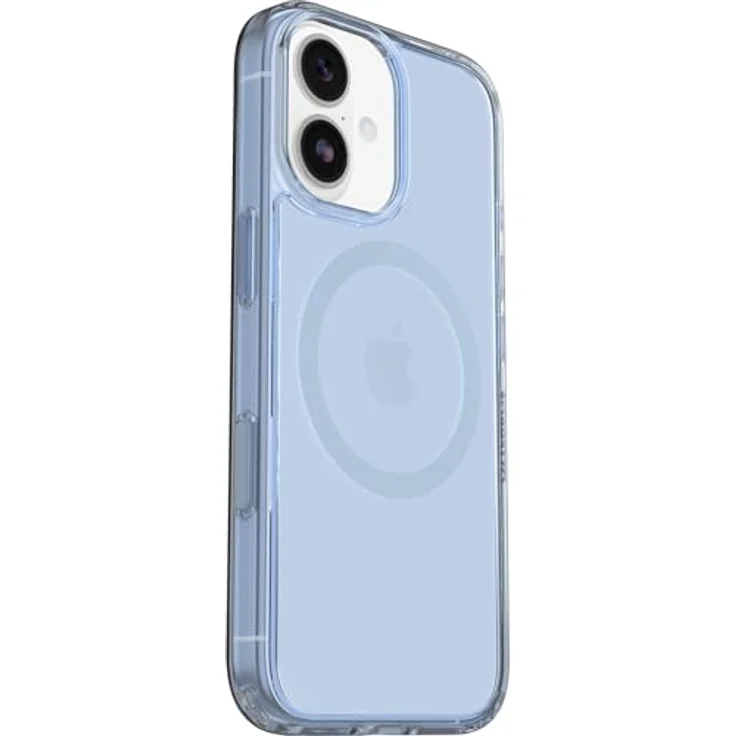 OtterBox Symmetry Series Clear MagSafe Hülle für iPhone 17, stoßfest und sturzsicher, 3X Militärstandard getestet, Transparent/Blau – Bild 4