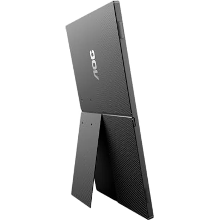 AOC 16T3EA - 16 Zoll tragbarer Monitor (1920x1080, USB-C Anschluss, Mehrwinkel Standfuss) schwarz-grau – Bild 5