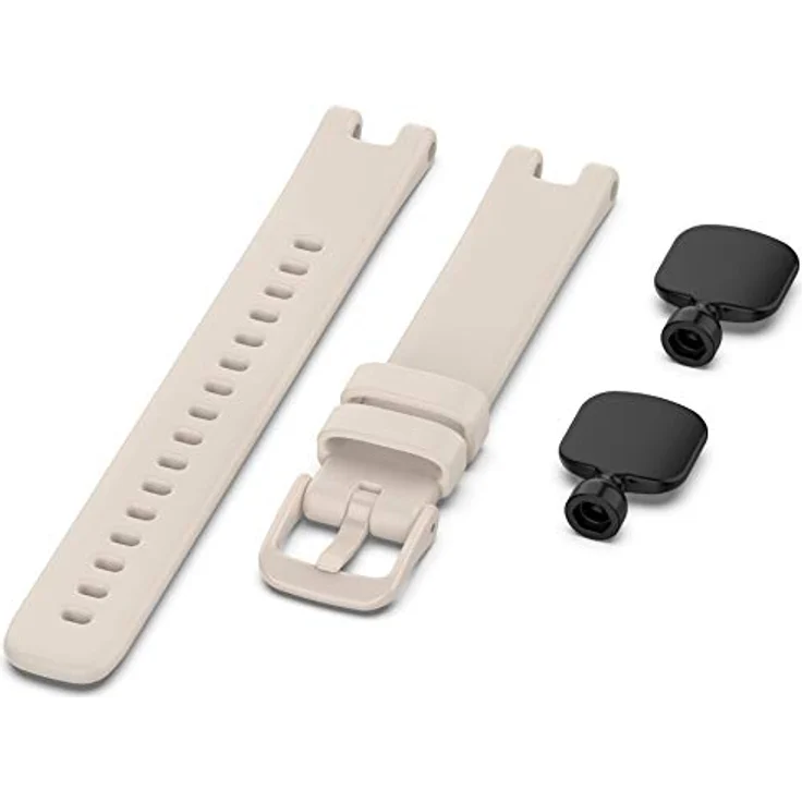 Shieranlee Ersatzarmband aus Silikon für Garmin Lily, flexibel und wasserdicht, Schwarz, 16-24 cm Länge – Bild 2