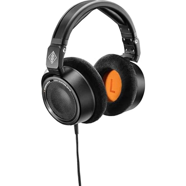 Neumann NDH 30 Black Edition, Kabelgebundene Studio-Kopfhörer mit neutralem Klang und hohem Tragekomfort, Schwarz – Bild 1