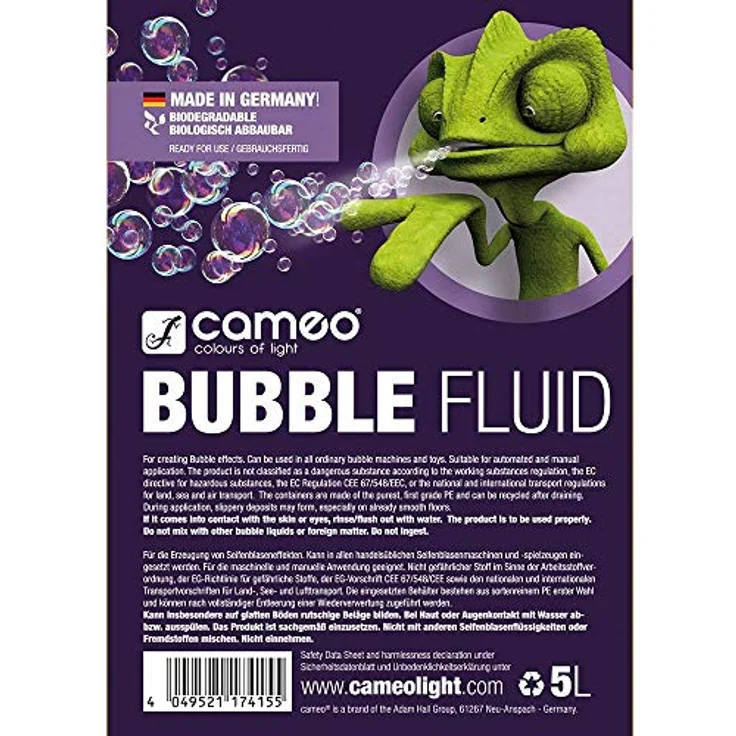 Cameo Seifenblasenfluid 5 Liter – Bild 3
