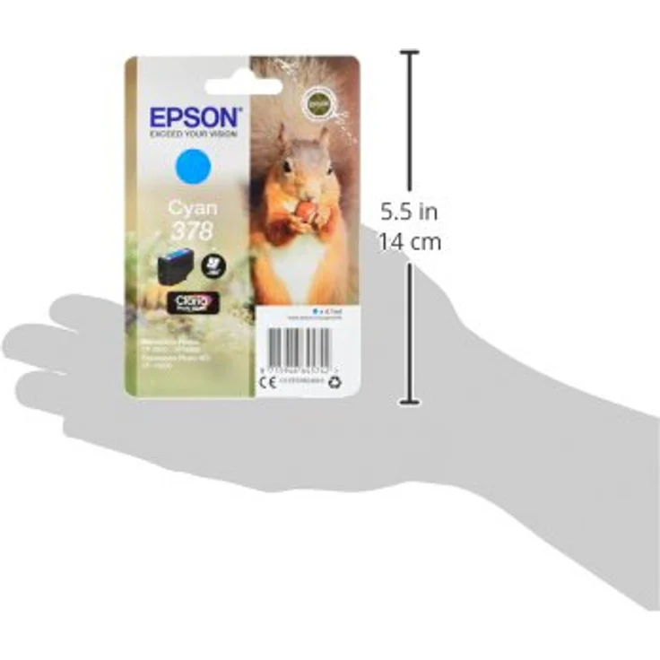 Epson Original 378 Tinte Eichhörnchen, XP-8500 XP-8600 XP-8605 XP-15000 (cyan) – Bild 4
