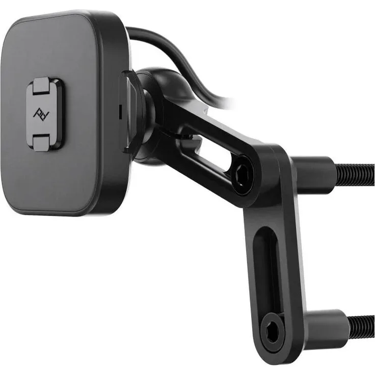 Peak Design Motorcycle Charging Brake/Clutch Mount - Smartphone Halterung, Qi2 Wireless-Ladetechnologie, Schwarz