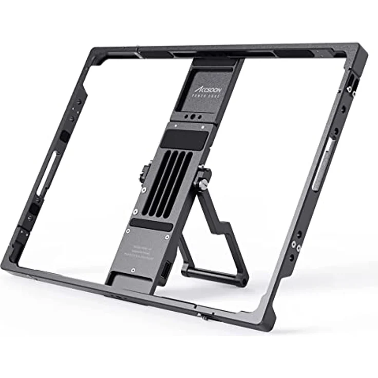 Accsoon Power Cage Pro für iPad 12.9" - Größenverstellbar - Aluminiumlegierung in Luftfahrtqualität - Unterstützt 9 iPad-Modelle - NP-F-Akku - Silber – Bild 4