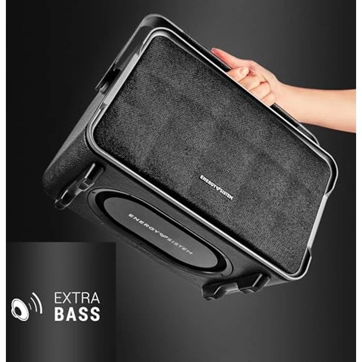 Energy Sistem Classy Bluetooth-Lautsprecher (150 W, 10 Stunden Akkulaufzeit, USB-Player, extra Bass) in Retro-Design – Bild 5