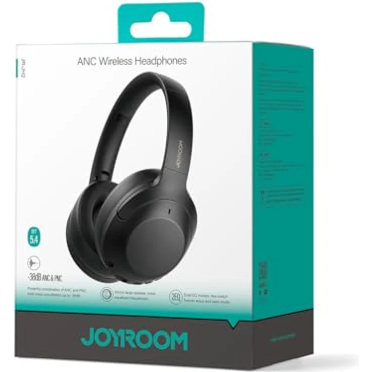 Joyroom J-Head Series JR-JH2, Hybrid ANC Wireless Kopfhörer in Schwarz, 100 Stunden Akkulaufzeit, Bluetooth 5.4, kablegebunden, Dual-EQ-Modi – Bild 8