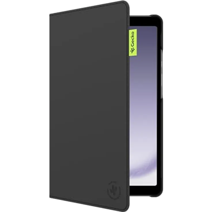 Gecko Covers Tablet Hülle aus Kaktusschale für Samsung Galaxy Tab A9 - Schlaf/Wach Funktion, Schwarz