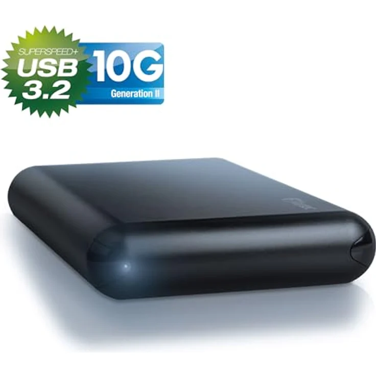 FANTEC DB-ALU31 Externes Festplattengehäuse (für den Einbau einer 3,5 Zoll und 2,5 Zoll SATA I-II-III HDDs und SSDs Festplatte. Mit USB 3.1 Typ-C SUPERSPEED+ 10G Anschluss, schwarz – Bild 3