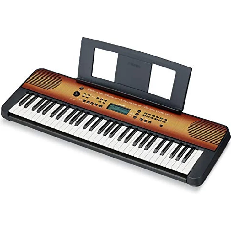 Yamaha PSR-E360MA, Home-Keyboard mit 61 Tasten, 3-stufige Übungen, Nussbaumholzdekor, Anschlagdynamik, Aufnahmefunktion – Bild 1