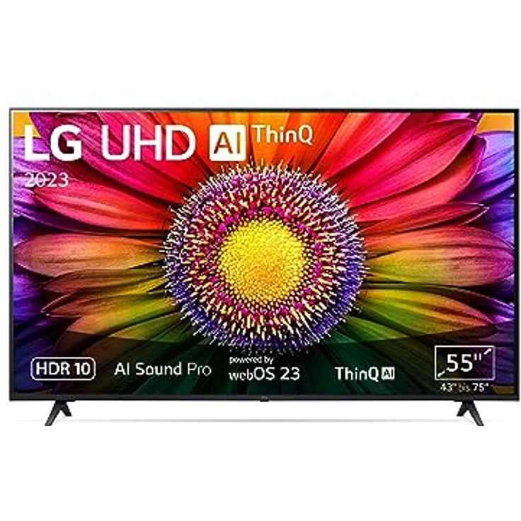 LG 55UR80006LJ 140 cm (55 Zoll) UHD Fernseher (Active HDR, 60 Hz, Smart TV) [Modelljahr 2023] – Bild 1