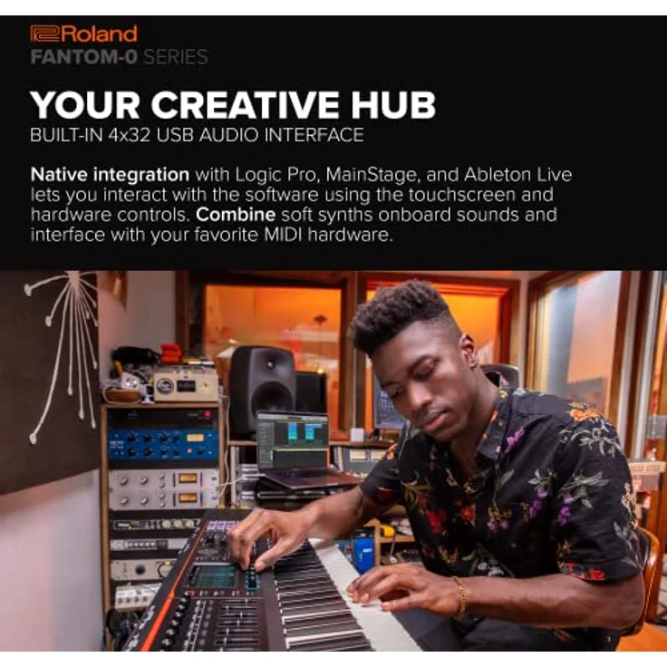 Roland FANTOM-06 SYNTHESIZER KEYBOARD – 61er-Tastatur mit Velocity | Tausende elektronische & akustische Roland Sounds | ZEN-Core und SuperNATURAL Technologien | TR-REC Sequencer – Bild 4