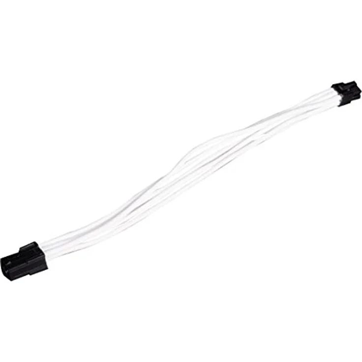 SilverStone SST-PP07-IDE6W - Netzteil-Verlängerungskable 25cm 6pin auf PCI-E 6pin, weiss - Preisvergleich – Bild 2