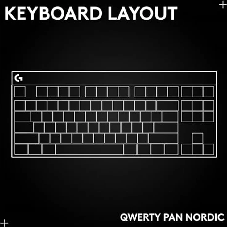 Logitech G PRO X TKL LIGHTSPEED, kabellose Gaming-Tastatur mit skandinavischem QWERTY-Layout, Schwarz – Bild 2