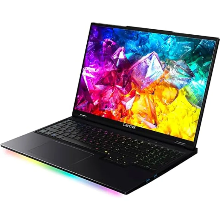 Captiva Ultimate Gaming Notebook, 16" WQXGA, AMD Ryzen 9 9955HX, 32 GB RAM, 1000 GB SSD, NVIDIA GeForce RTX 5090, Schwarz
