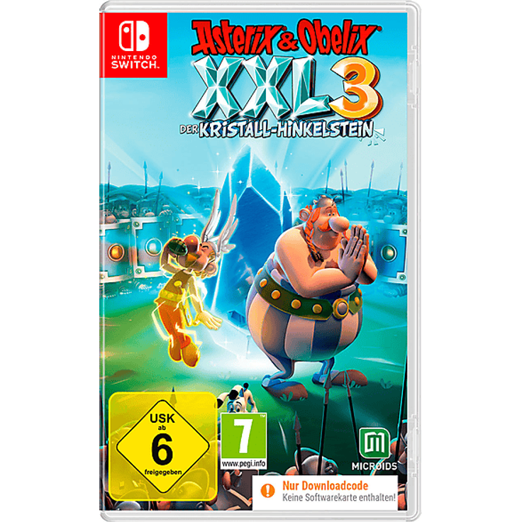 MICROIDS Asterix & Obelix XXL3: Der Kristall-Hinkelstein, Nintendo Switch Game mit Ko-op-Modus und verschiedenen Hinkelstein-Formen