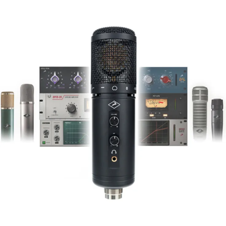 Antelope Axino Synergy Core, USB-Großmembran-Kondensatormikrofon mit 18 Mikrofon-Emulationen und 10 analogen Effekten, gold