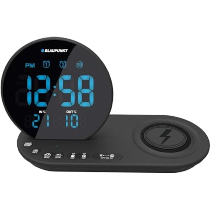 Blaupunkt Radio RELOJ CR85BK 5901750504068, Uhrfunktion inklusive, schwarz – Bild 1