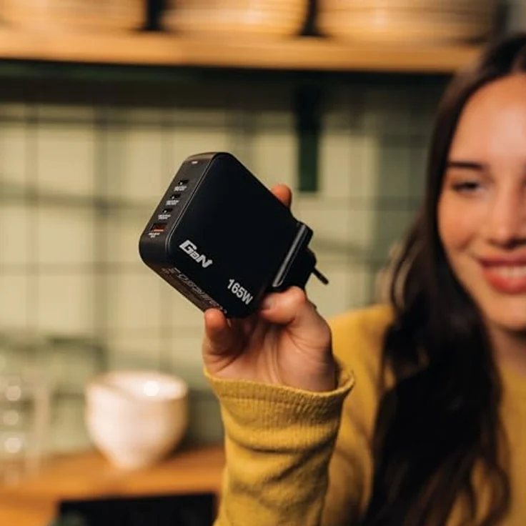 Verbatim 32216 Usb-c-ladegerät One Size mit 4-in-1 Aufladen und fortschrittlicher GaN-Technologie – Bild 5