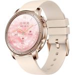 Colmi V65, Smartwatch in Gold mit 1,32 Zoll AMOLED-Display, Herzfrequenz- und Blutdruckmessung, IP68 Wasserbeständig, lange Akkulaufzeit