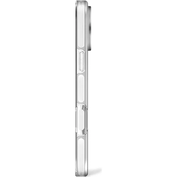 Decoded Transparent Clear Case für iPhone 17 Pro Max, 100% recyceltes Material, MagSafe-kompatibel, 4 Meter DropTec Schutz, kratzfest, Frosted Weiß – Bild 5