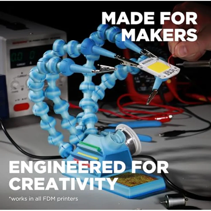 Polymaker HT-PLA-GF, 3D Filament mit hoher Hitzebeständigkeit bis 114,7 °C, verstärkt mit Glasfasern und minimalem Verzug – Bild 4