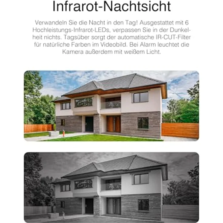 INSTAR IN-9820 4K Überwachungskamera Außen weiß, WLAN/LAN/PoE, PTZ 5x Zoom, intelligente Personenerkennung, Nachtsicht, 2-Wege-Audio, NDAA/TAA-konform – Bild 5