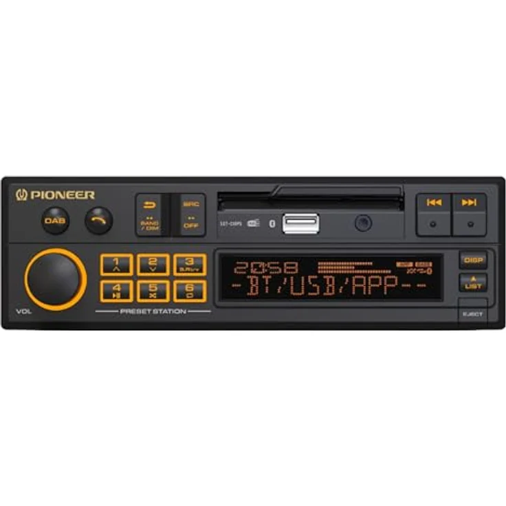 Pioneer SXT-C10PS Autoradio 1-DIN, Retro-Design mit Bluetooth®, DAB+, USB, RGB-Beleuchtung und 13-Band-Equalizer – Bild 2
