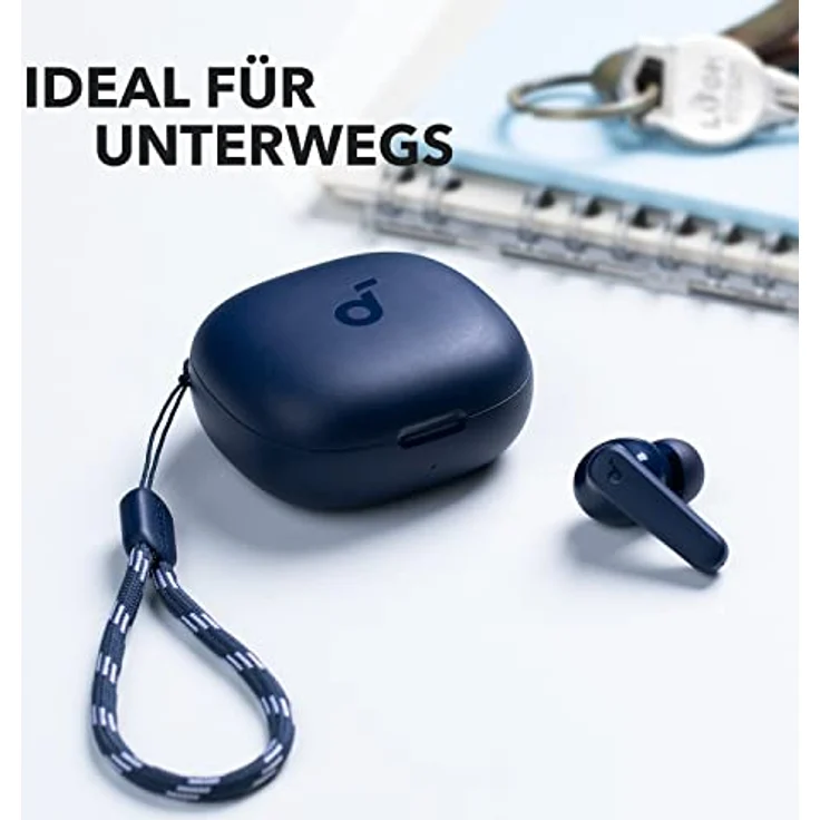 soundcore by Anker P20i True Wireless Earbuds, Kabellose Bluetooth Kopfhörer, 10mm Treiber, Bluetooth 5.3, Anpassbarer EQ, 30 Std. Spielzeit, IPX5 wasserfest, 2 Mikros mit KI (Blau) – Bild 5