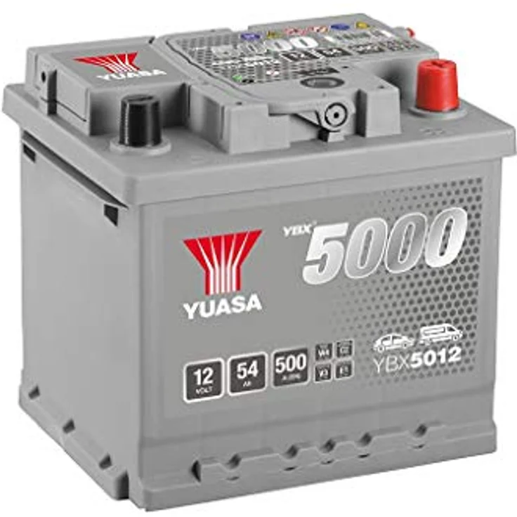 Yuasa Silver High Performance Autobatterie 12V 54Ah, Poltyp T1, Erstausrüstungsqualität, leistungsstark – Bild 1