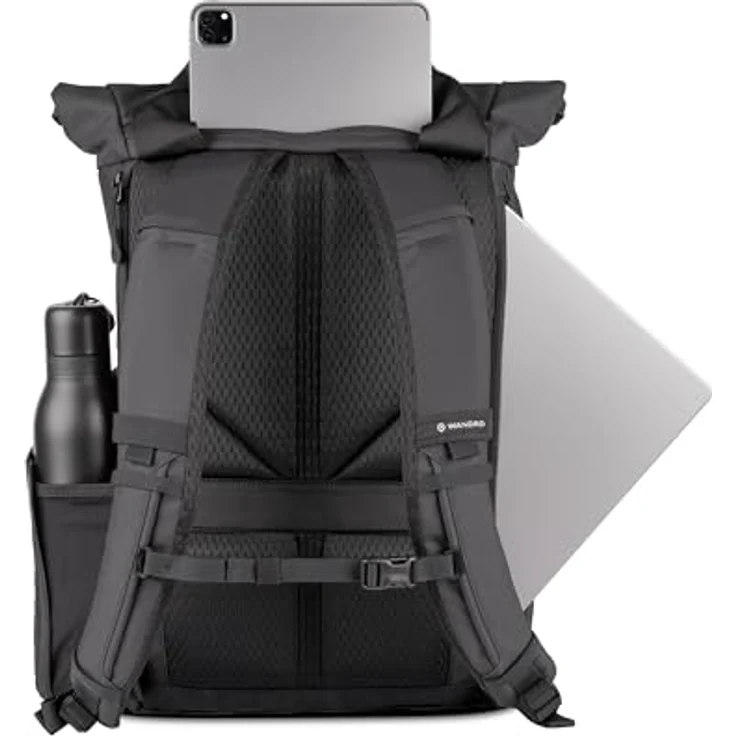 Wandrd PRVKE EDC 18L, Fotorucksack mit Rolltop-Erweiterung, wasserabweisend, Schwarz – Bild 2