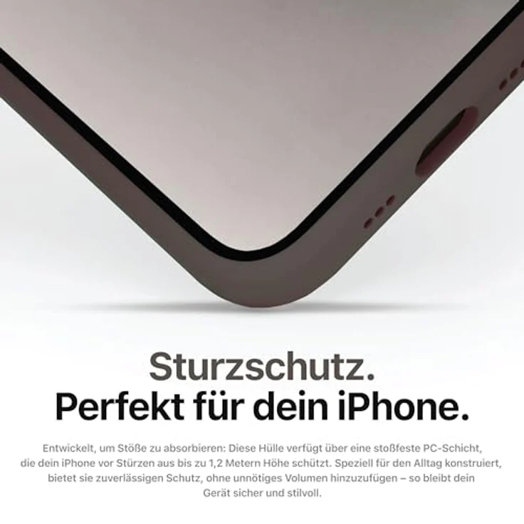 Decoded Silikon Hülle für iPhone 16 Plus, Antimikrobielles Material, MagSafe-kompatibel, Premium Soft-Touch Liquid Silicone, Schwarz mit Metall Kameraschutz – Bild 5