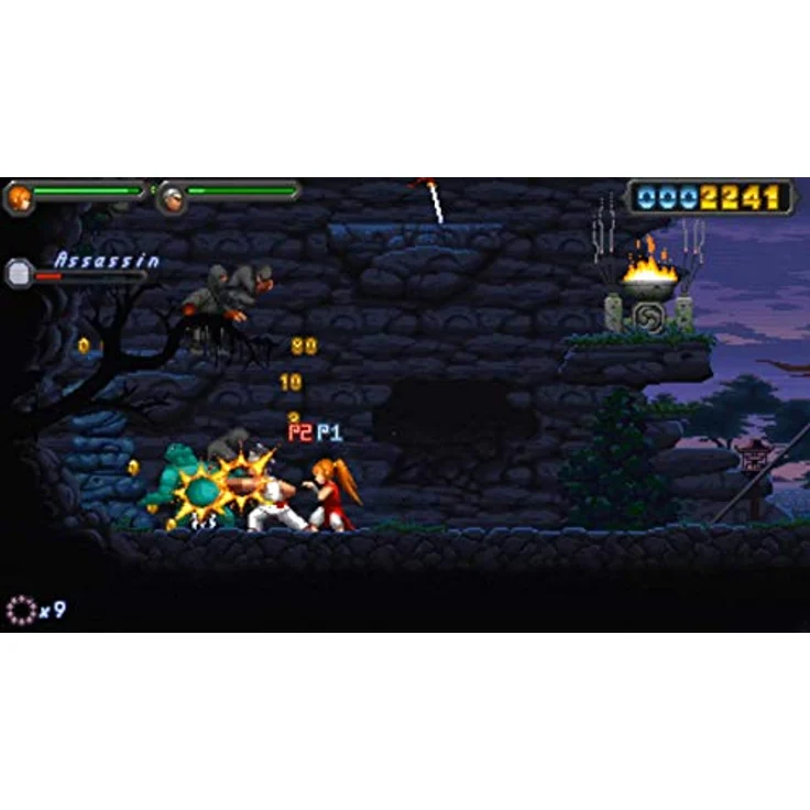 Merge Games Okinawa Rush (PS4) - Action-Adventure-Platformer mit schneller Kampf-Engine, fesselnder Story und pixelkunstvollen Szenen – Bild 4