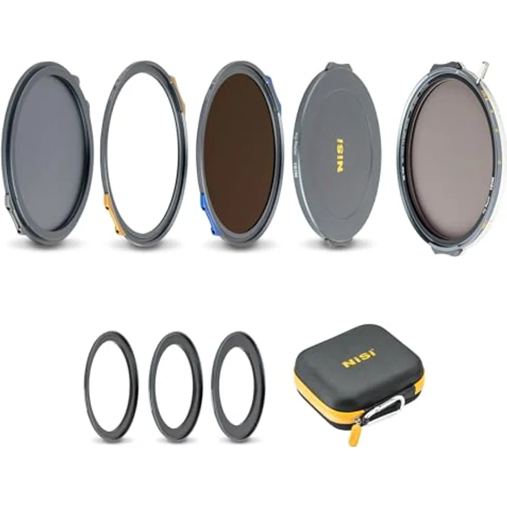 Nisi JetMag 1-9 Stops VND Mist Creator Kit 95MAG, 95 mm ND- / Graufilter mit Black Mist 1/8 Filter, Schwarz – Bild 1
