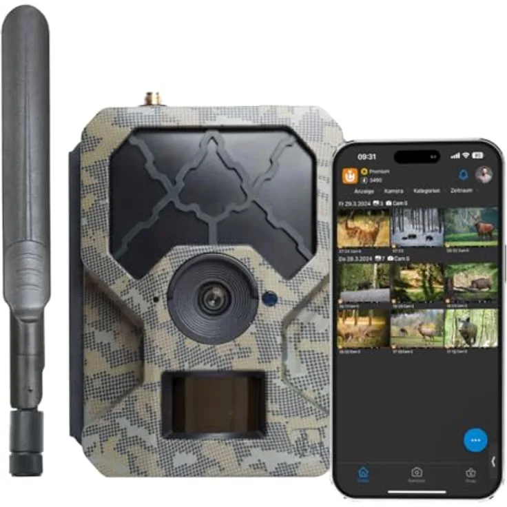 ICUserver CLOM Cam-S, Wildkamera mit 0,1 Sekunden Auslösegeschwindigkeit, GPS-Tracking und Nachtsichtfunktion