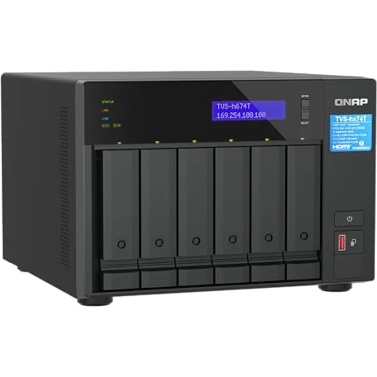 QNAP TVS-H674T-I5-32G (0 TB), NAS, Schwarz – Bild 4