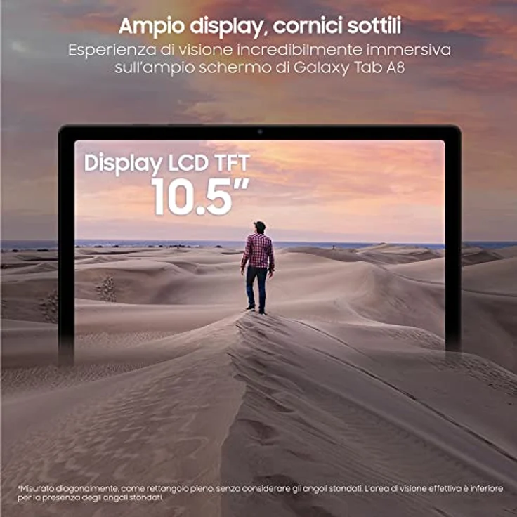 Samsung Galaxy Tab A8 Tablet Android 25,6 cm (10,5 Zoll) Wi-Fi RAM 4 GB 128 GB / 11 Grau [Italienische Version] 2022 – Bild 3