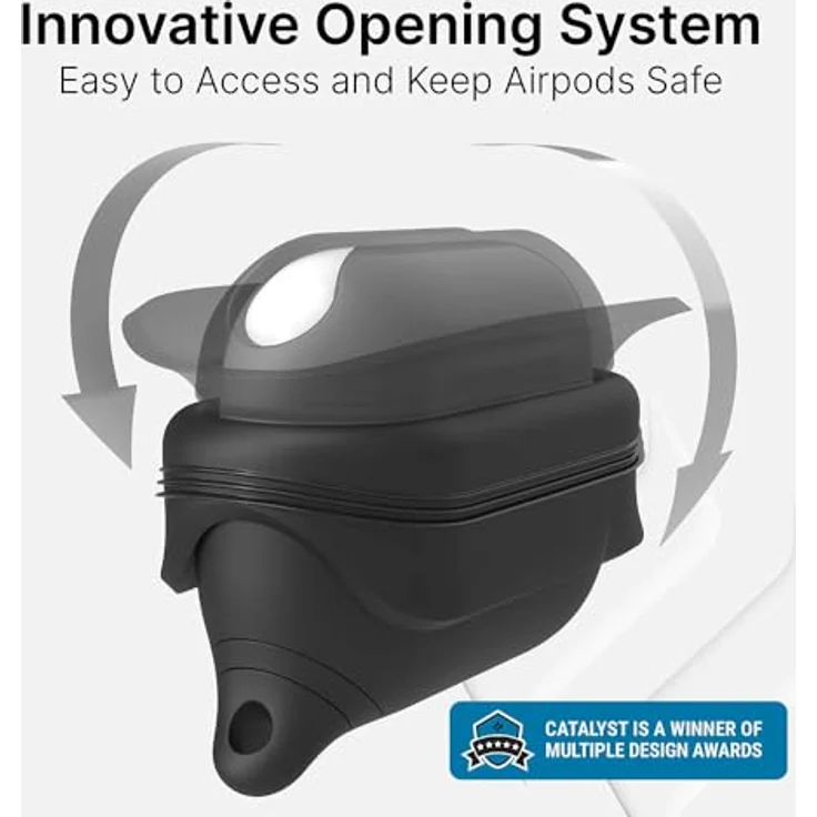 Catalyst Waterproof & Drop Proof Case für AirPods Pro (1. & 2. Generation), schwarze Schutzhülle mit IP67 Wasserdichtigkeit und MIL-STD-810G Sturzfestigkeit – Bild 5