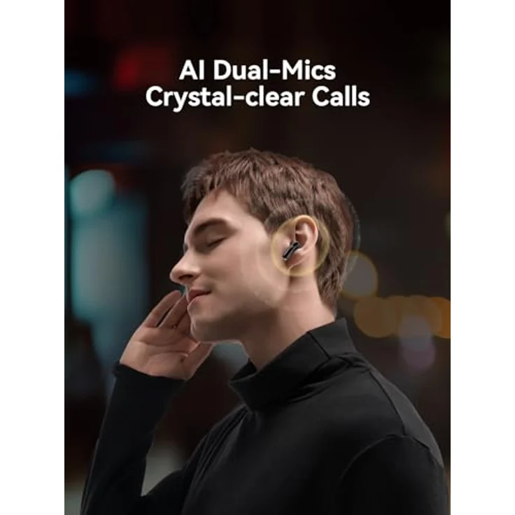 1MORE Q21, Bluetooth Kopfhörer Kabellos mit Noise Cancelling, 4-Mikrofon ENC, Dual-Device Verbindung, 6 EQ Voreinstellungen, Bluetooth 5.4, IPX5, LDAC (Schwarz) – Bild 5