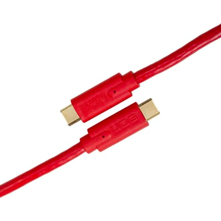 UDG Ultimate USB Cable - USB 3.2 C-C, Audio-optimiert, vergoldete Stecker, rot, gerade, 1.5 m (U99001RD)