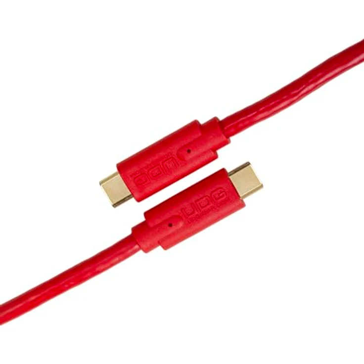 UDG Ultimate USB Cable - USB 3.2 C-C, Audio-optimiert, vergoldete Stecker, rot, gerade, 1.5 m (U99001RD) – Bild 1