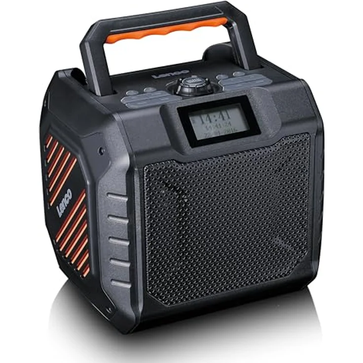 Lenco ODR-160BK Outdoor-Radio - DAB+/FM-Radio, Bluetooth-Lautsprecher, stoßfest & wasserdicht, 35W RMS, 20 Stunden Akkulaufzeit – Bild 2