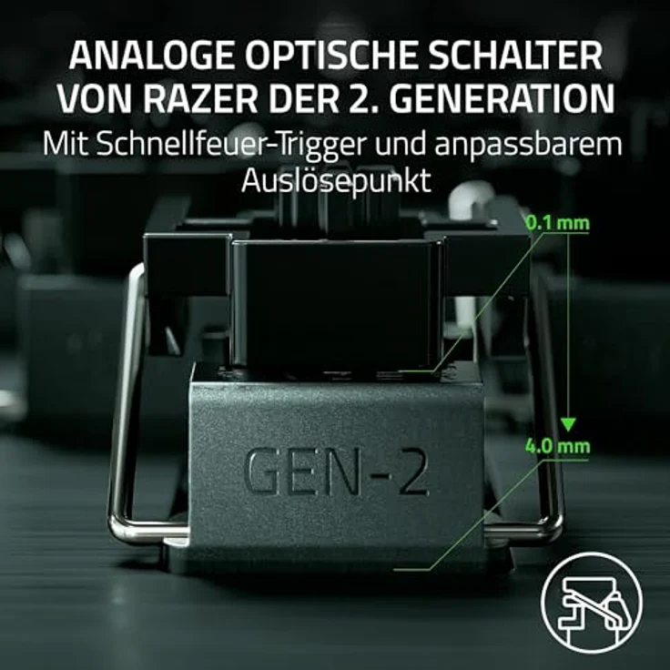 Razer Huntsman V3 Pro Mini, analoge optische E-Sport Tastatur im 60% Format mit Snap Tap, Rapid Trigger, Doubleshot-PBT-Tastenkappen und US-Layout | Weiß – Bild 3
