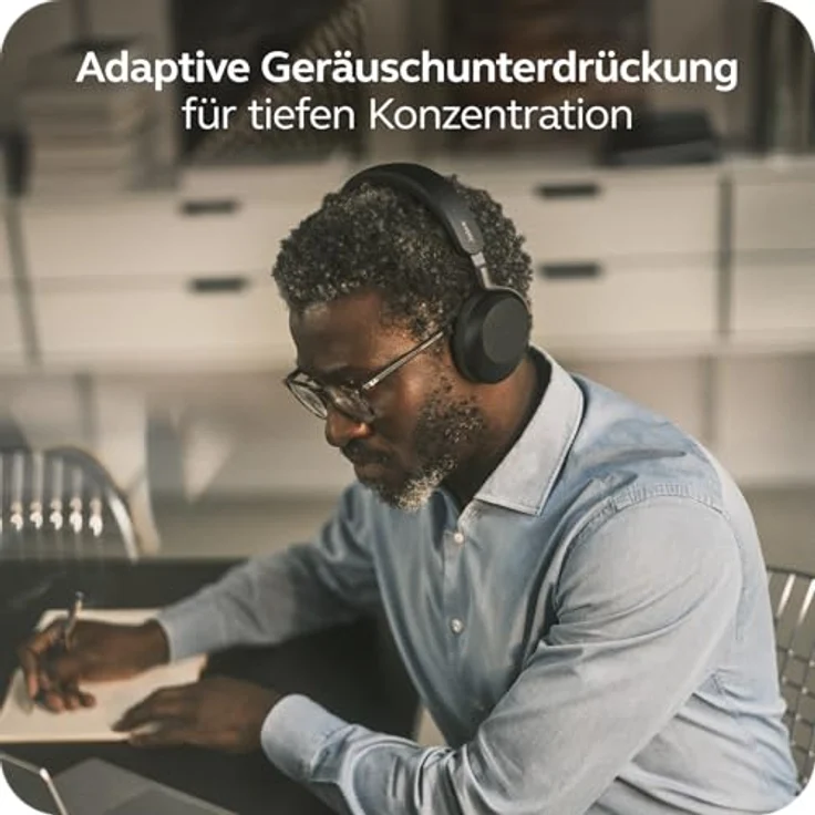 Jabra Evolve3 75, schnurloses Stereo Headset mit Bluetooth und USB-A, zertifiziert für Microsoft Teams, adaptive Geräuschunterdrückung, 110 Stunden Akkulaufzeit – Bild 10
