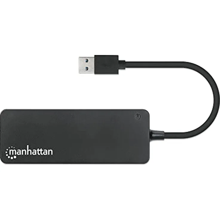 Manhattan 7-Port USB Hub A-Stecker A-Buchse 5Gbit/s schwarz