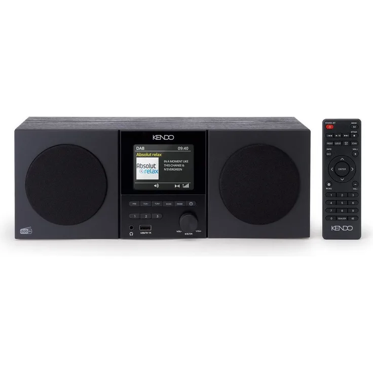 Kendo 25EX DAB Radio XL, Digitalradio mit großem Display, DAB+ und UKW Empfang