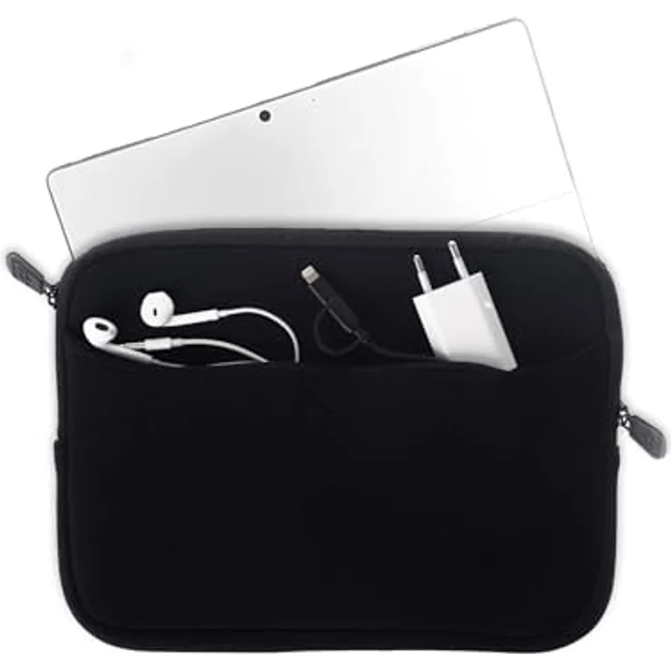 honju Darkroom Neopren Sleeve für Microsoft Surface Go/Go 2/Go 3/Go 4, mit Außenfach und Mikrofaser Innenseite, leichtgängiger Reißverschluss – Bild 1