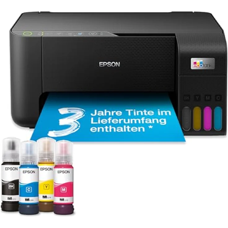 Epson EcoTank ET-2862 DIN-A4-Multifunktions-WLAN-Tintentankdrucker, inklusive bis zu 3 Jahren Tintenvorrat – Bild 1
