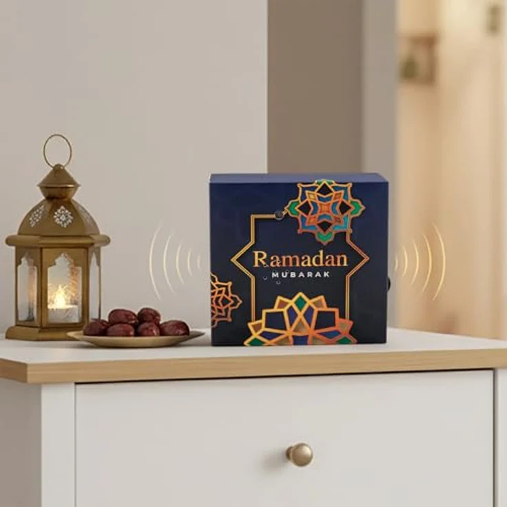 Spetebo Soundbox RAMADAN, Musik Box mit Bewegungsmelder und orientalischer Ramadan Musik, mehrfarbig, 13 x 13 cm – Bild 6